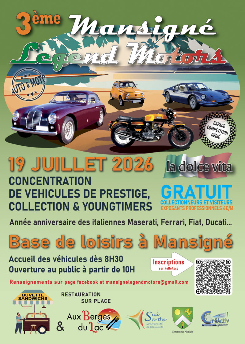 flyer A5 vertical Affiche du 3ème rassemblement de véhicules de prestige