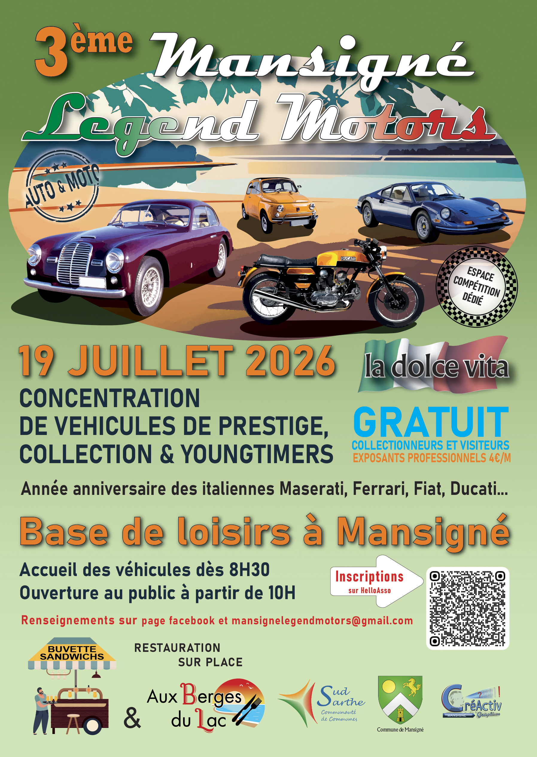 flyer A5 vertical Affiche du 3ème rassemblement de véhicules de prestige